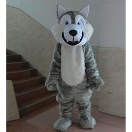 Disfraces de mascota Halloween Navidad Lobo Mascotte Dibujos animados Felpa Disfraz Disfraz de mascota