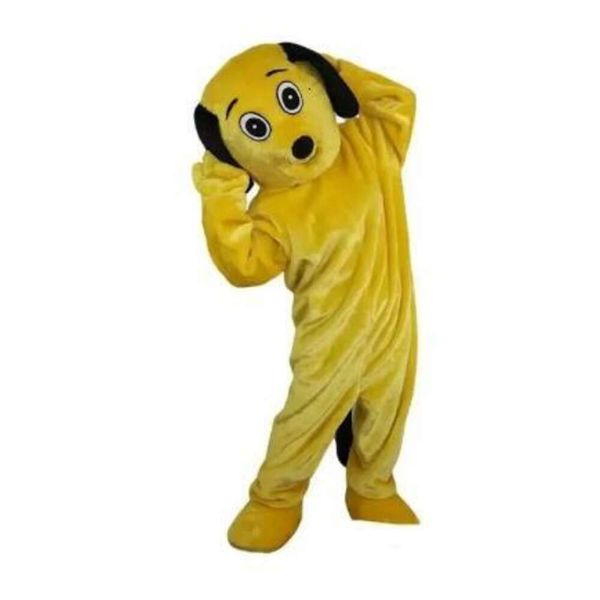 Disfraces de mascota Halloween Navidad Perro amarillo Mascotte Dibujos animados Felpa Disfraz Disfraz de mascota