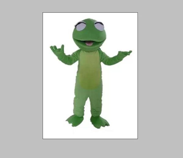 Costumes de mascotte Haute qualité la tête adulte Un costume de mascotte de grenouille mignonne à vendre