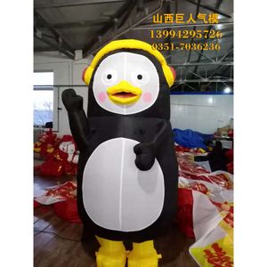 Mascotte kostuums hot sale advertentie luchtschimmel lageerbare pinguïn speciale vorm aanpassing