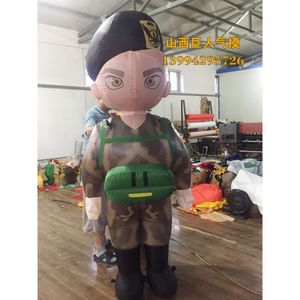 Mascotte kostuums hot sale iseerbare lucht militaire cartoonmodel fabrikant aanpassing