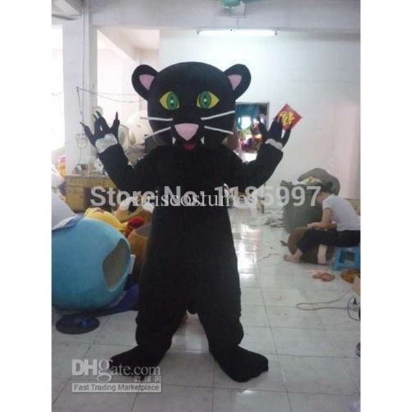 Costumes mascottes Vente chaude spéciale Accepte personnalisé Cool Black Cat Halloween Animal Mascot Costume Fancy Dishy Animal Livraison gratuite