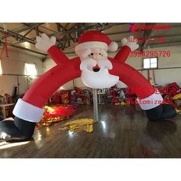 Mascotte kostuums Ierenbare advertentie Christsanta Claus Decoratie Air Mold Large iateerbare kerstarchief Factory Customized