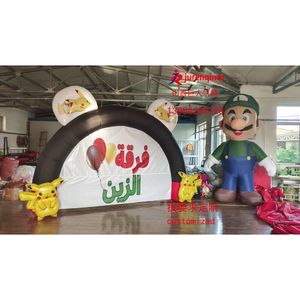 Disfraces de mascotas Arco Iatable, decoración de la puerta del arco iris, materiales publicitarios, accesorios para fiestas, hermosa personalización del paisaje de Chen