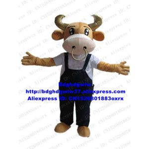 Mascottekostuums Kerbau Buffalo Bison Wild Ox Bull Vee Kalf Mascottekostuum Volwassen stripfiguur Zet mooie podiumkunsten op Zx1054