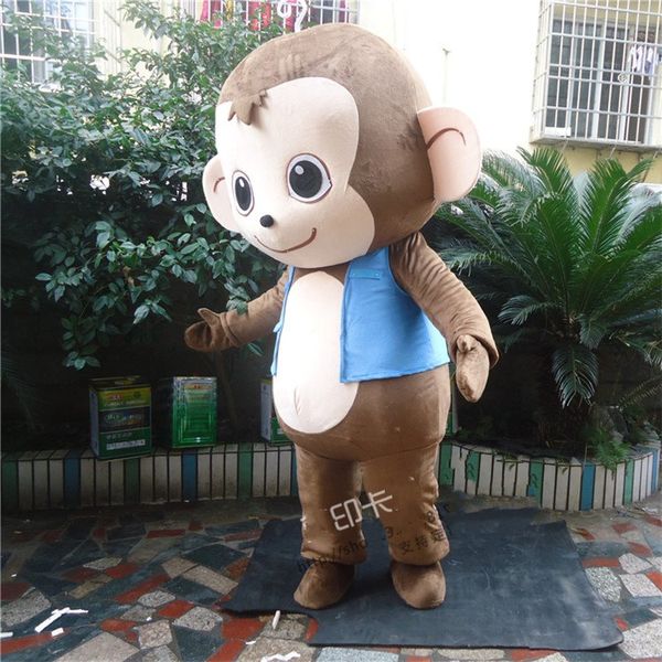 Costumes de mascotte petit singe mascotte Costume taille adulte mignon dessin animé singe thème Anime Cosplay Costumes pour les écoliers