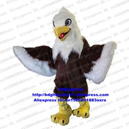 Costumes de mascotte longue fourrure aigle faucon Tercel Tiercel faucon vautour mascotte Costume personnage de dessin animé activité étudiante Album de peinture Zx1835