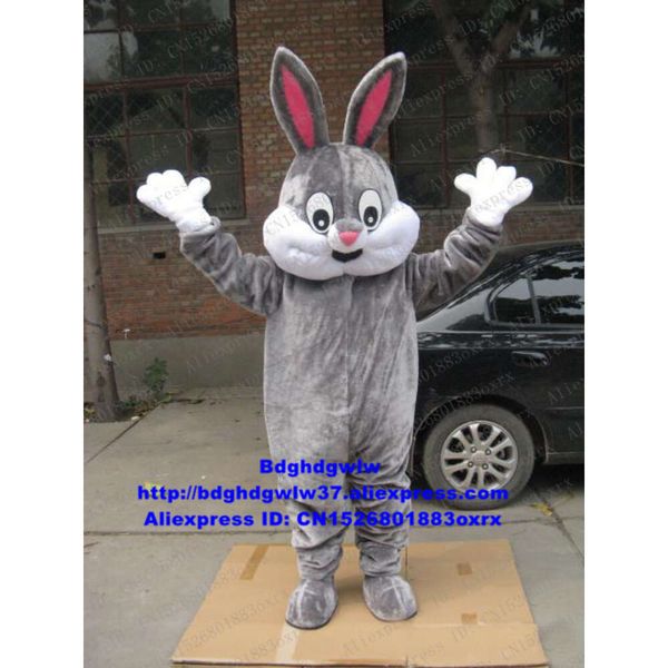 Disfraces de mascotas Piel larga Gris Conejito de Pascua Osterhase Conejo Liebre Disfraz de mascota Personaje de dibujos animados Grand Bodog Casino los productos más selectos Zx1626