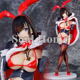 Mascottekostuums Mascottekostuums 29,5 cm Anime Inheems Roze Kerstkonijn 1/6 Sexy Meisje Beeldje Pvc Actiefiguren Hentai Collectie Model Pop Speelgoed Geschenk