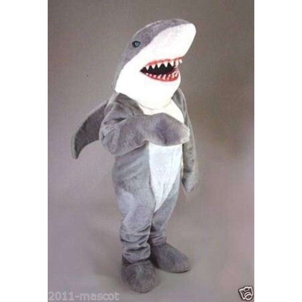 Costumes de mascotte Costumes de mascotte mousse mignon cariot de requin dessin animé en peluche de Noël déguisé Halloween Mascot Costume Zhsh