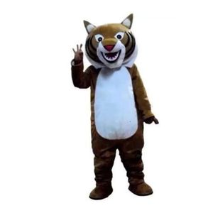 Costumes de Mascotte Costumes de Mascotte Halloween noël Mascotte de tigre dessin animé en peluche déguisement Mascotte Costume USS