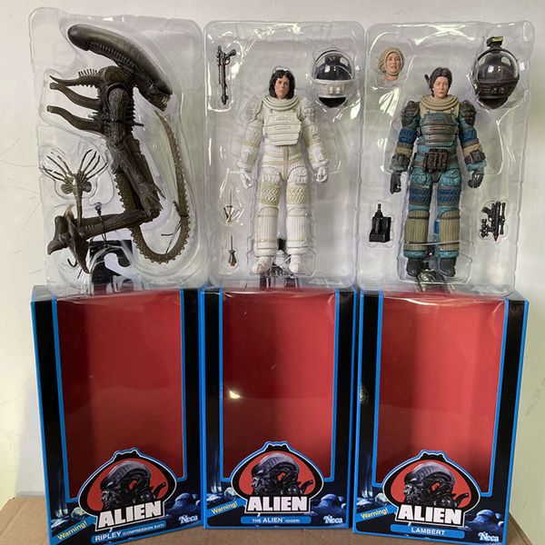 Costumes de mascotte Neca Alien Lambert Ripley Predator Ash Kane l'Alien Predator Warrior 40e anniversaire Alien Action Figure 3 pièces/ensemble décor de chambre