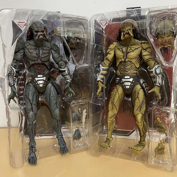 Disfraces de mascota Neca Figura Armored Assassin Ultimate Fugitive Predator Figura Desenmascarada Pvc Figura de acción Modelo Juguetes Conjunto Muñeca móvil Presente