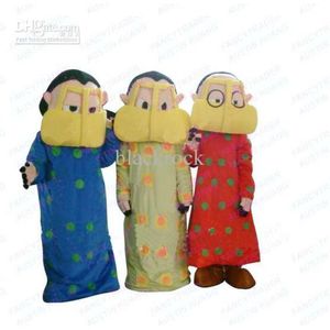 Costumes de mascotte Nouveau adulte 3pcs fille mère dessin animé Costume de mascotte Halloween Halloween Girl