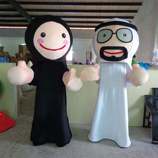 Costumes de mascotte Nouvelles performances promotionnelles arabes costume adulte de marche adulte en peluche poupée casse-tête