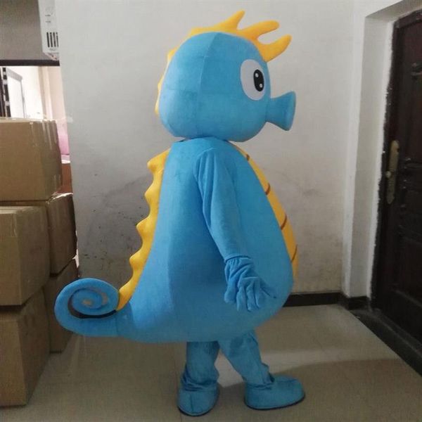 Mascot Costumes Ocean Sea Horse Mascot Costume fête des animaux mascottes Animal Halloween Fancy Dishor Christmas Cosplay pour Halloween P2801