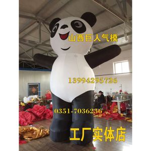 Mascotte kostuums panda luchtmodel beslagbare panda -pomp