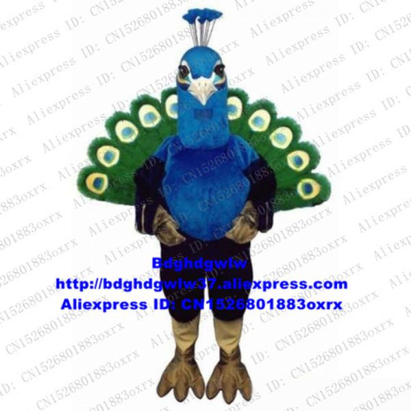 Mascot Costumes Pea Peafowl Pavo Bird Mascot Costume Adult Cartoon Characon Tesit Suit NOUVEAU PRODUITS Lancement du restaurant Inn ZX1580