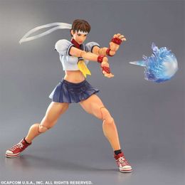 Mascottekostuums Play Arts Figuurspel Karakter Chun Li Ken Ryu Sakura Action Figure Model Speelgoed 26cm Verjaardagscadeau voor Vrienden Decor