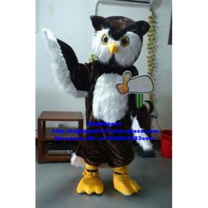 Costumes de mascotte Peluche Furry Brown Owl Owlet Costume de mascotte Adulte Personnage de dessin animé Outfit Costume Boutique Célébration Vacances Célébrer Zx2904