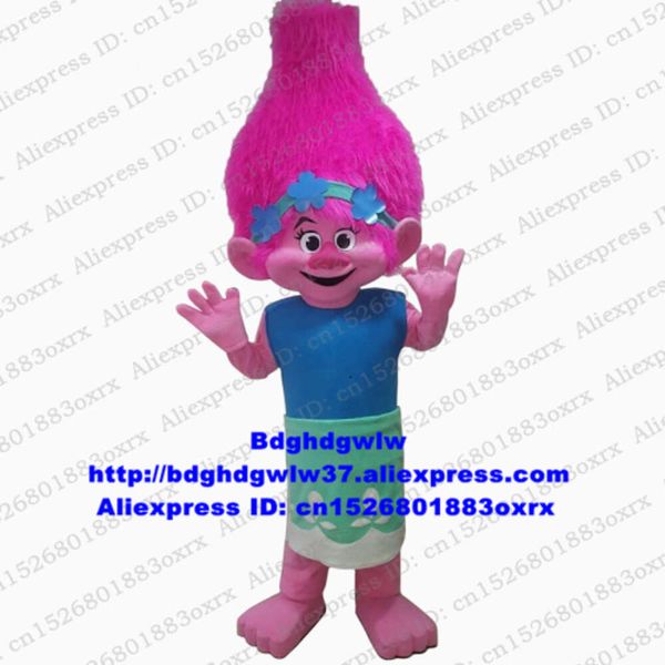 Disfraces de mascota Rama de amapola de Dream Works Trolls Disfraz de mascota Personaje de dibujos animados para adultos Traje Traje Música Carnaval Tema Teion Cx4053