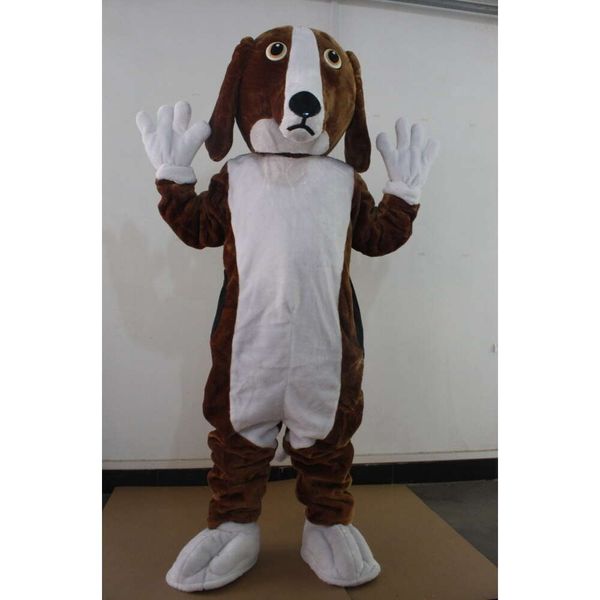 Costumes de mascotte Professionnel New Style Bassat Puppy Dog Fancy Derche Costume de mascotte Taille adulte