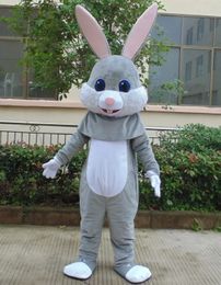 Mascotte Kostuums Rabbit Mascotte Kostuum Nieuwe Stijl Fancy Leuke Jurk Thema Mascotte Carnaval Kostuum Verjaardag Halloween Gift