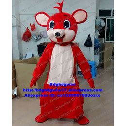 Disfraces de mascotas Disfraz de mascota de Roo canguro rojo Traje de personaje de dibujos animados para adultos Solicitud de negocios Reunión familiar grande Zx2883