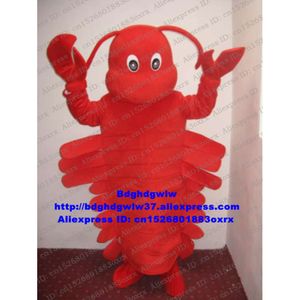 Costumes de mascotte Crevette rouge Crevette Homard Écrevisse Langouste Costume de mascotte Adulte Personnage de dessin animé Jouer à des jeux Exposition pédagogique Zx2939