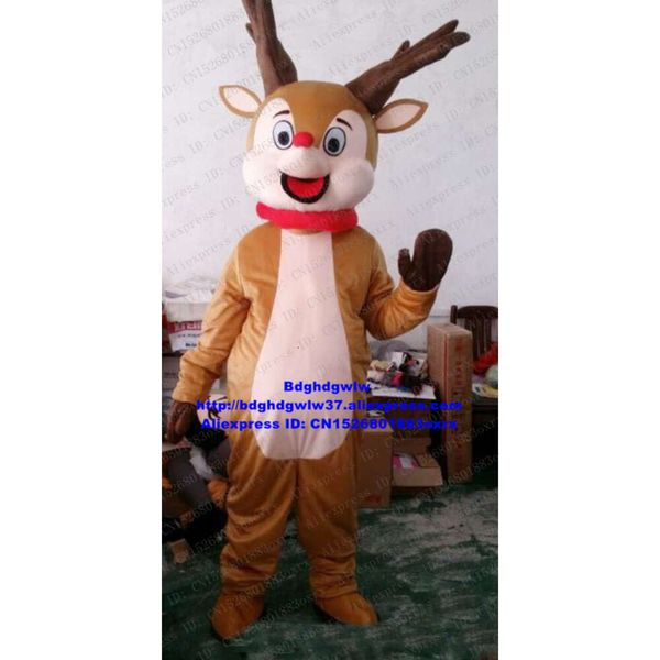 Disfraces de mascotas Rudolph, el reno de nariz roja, Charlie Milu, disfraz de mascota de ciervo, personaje de dibujos animados para adultos, punto escénico, disfraces de anime Zx1357