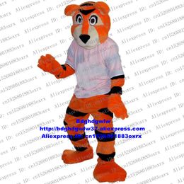 Costumes de mascotte Sport Tiger Tigerkin Tigress Costume de mascotte adulte personnage de dessin animé tenue marque planification promotion commerciale Zx597
