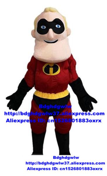 Disfraces de mascotas Superhéroe Superhéroe Hombre de fuerza inusual Hombre fuerte Disfraz de mascota Personaje adulto Promoción de moda Lujoso zx