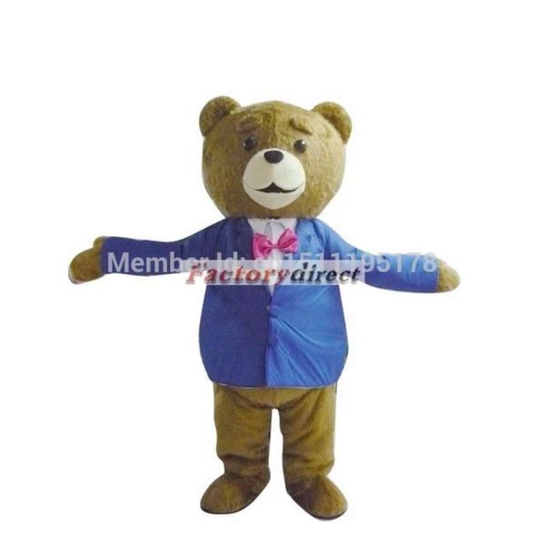 Mascot Costumes Ted the Movie Mascot Costume Animal Adult Size Hot Sale
