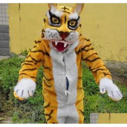 Costumes de mascotte Tigre Adt Costume Unisexe Vêtements de dessin animé Déguisement Halloween pour la fête Performance Drama Wear Costume Drop Delivery Co Dhhhy