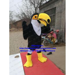 Costumes de mascotte Toco Toucan calao oiseau corbeau corbeau merle mascotte Costume personnage de dessin animé réunion annuelle enfants aire de jeux Zx1575