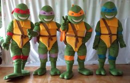 Costumes de mascotte Turtle Costume Unisexe Cartoon Apparel Tortoise Coucold Walking Actor Festival Adulte Taille