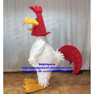 Mascotte Kostuums Witte Foghorn Leghorn Spel Gevogelte Vechten Haan Kip Chook Mascotte Kostuum Grand Bodog Casino Cabaret Zx2315