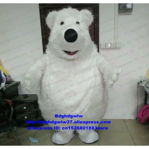 Costumes de mascotte ours polaire de mer blanche, tenue de personnage de dessin animé pour adulte, vif, haut de gamme, Business Street Zx1113