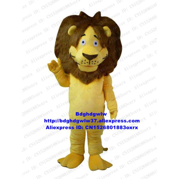 Costumes de mascotte Lion jaune Costume de mascotte d'animal sauvage Costume de personnage de dessin animé adulte Costume Campagne publicitaire Articles promotionnels Zx24