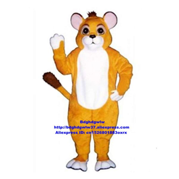Costumes de mascotte jaune longue fourrure femelle lion lionne mascotte costume adulte personnage de dessin animé commémorer souvenir de grande taille bonne taille Zx1567