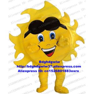 Costumes de mascotte Costume de mascotte de soleil jaune Costume de personnage de dessin animé pour adulte Costume de salon commercial Cérémonie de démarrage d'entreprise Zx2378