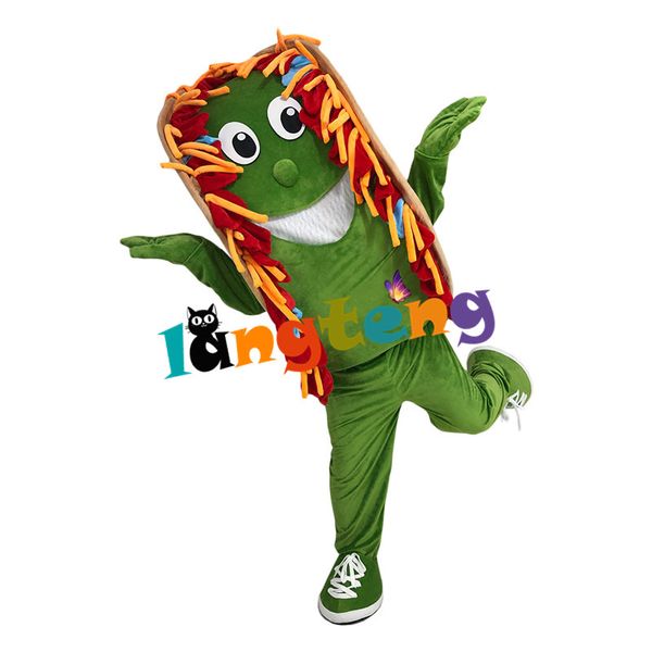 Mascot Costumes1229 Hot Dog Burrito Mascot Costume Food Design Suit Cartoon Fancy Dress