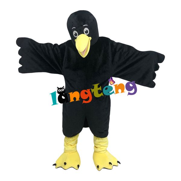 Mascot Costumes1245 Disfraz de mascota de cuervo negro Disfraz de Navidad profesional