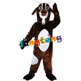 Mascot Costumes712 Disfraz de mascota de cabra Ram Buck, dibujos animados de animales, peludo para adultos