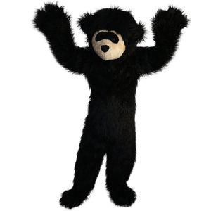 Costumes de mascotteCostume de fourrure noir Costume de mascotte d'ours en peluche mignon Costume de jeu de rôle animal unisexe Costume de personnage de dessin animé