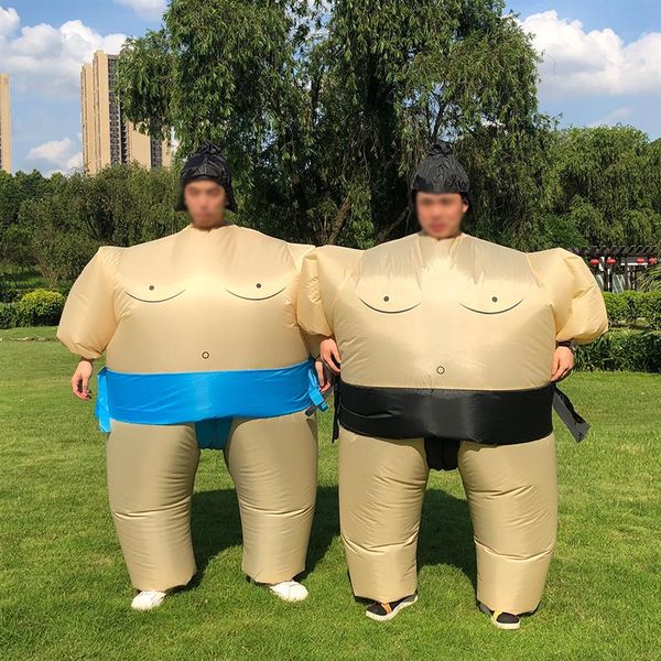 Costumes de mascotteCostumes d'Halloween Blow Up Sumo Fighter Costumes gonflables Fête de lutte de Noël Jeu de rôle Dress Up pour AdultM2547