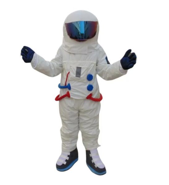 Mascotte costumehigh qualité astronaute mascotte mascotte mascot de simulation robe d'espace Halloween costumes unisexe adultes