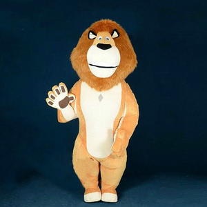 Costumes de mascotteCostume de mascotte de lion gonflable ADS Blow Up Costume Animal Parade Outfit Vêtements Publicité Noël Adultes Taille Carnaval Halloween