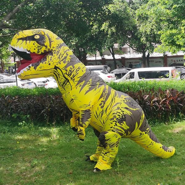 Disfraces de mascota Fiesta Mascota Dinosaurio Inflable Cosumes Adulto Hombre Mujer Halloween Juego de rol T-rex Disfraz Dino Disfraz Dress UpMascot doll