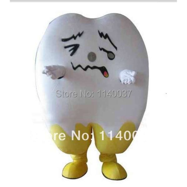 Mascot Dernisé Doulful Bad Tooth Costume Mascot Costume Adult Taille Cartoon Costumes Advertising Costumes Stage accessoires Costumes de mascotte